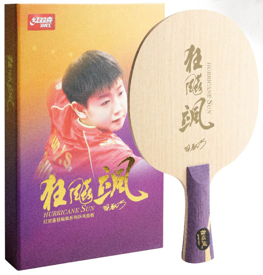 DHS Hurricane Sun Blade Flair handle Table Tennis Blade
